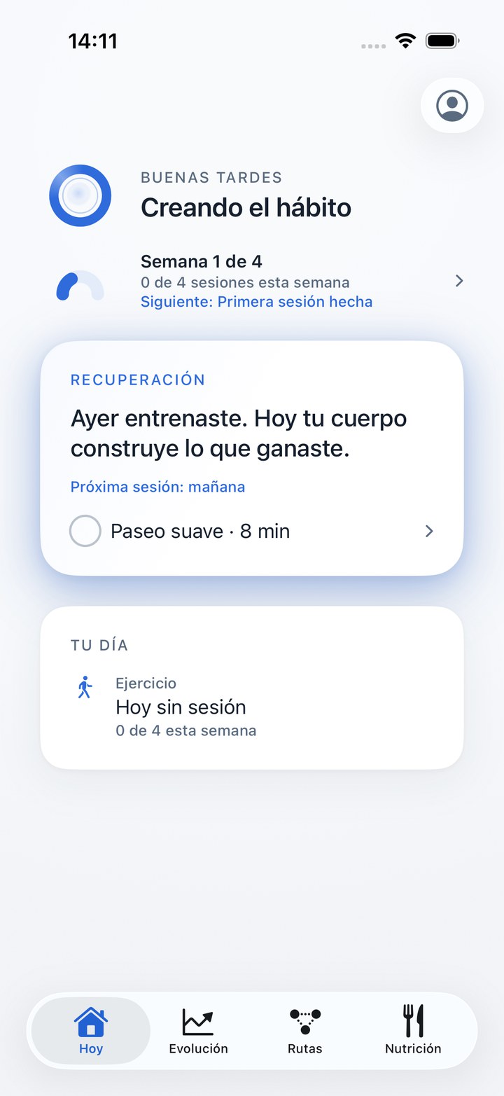 Un día de recuperación en Otto: hoy toca recuperar, con un paseo suave como opción.